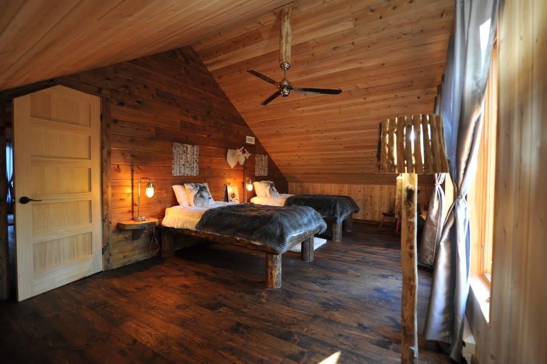 Les Bouleaux - Les Chalets Spa Canada 라말베 외부 사진