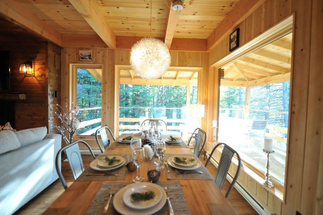 Les Bouleaux - Les Chalets Spa Canada 라말베 외부 사진