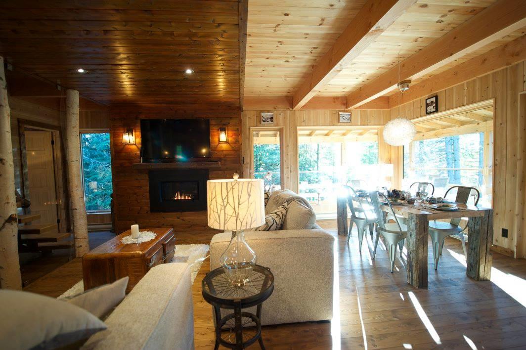 Les Bouleaux - Les Chalets Spa Canada 라말베 외부 사진