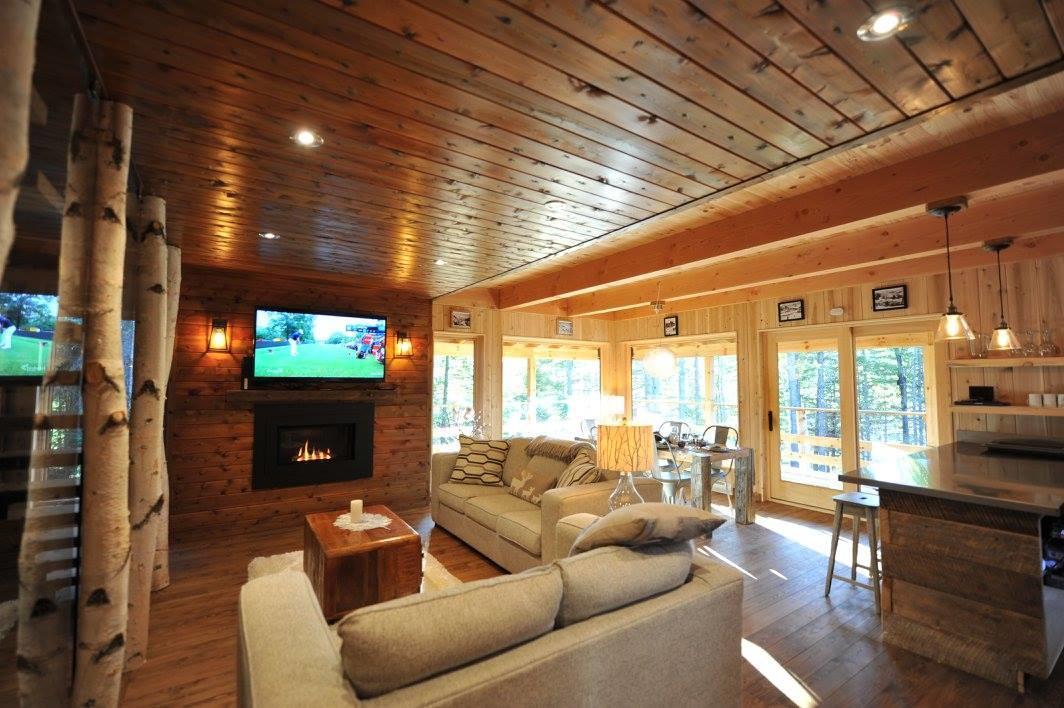 Les Bouleaux - Les Chalets Spa Canada 라말베 외부 사진