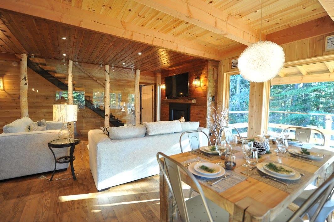Les Bouleaux - Les Chalets Spa Canada 라말베 외부 사진