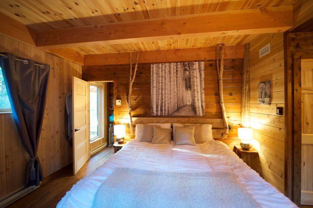 Les Bouleaux - Les Chalets Spa Canada 라말베 외부 사진