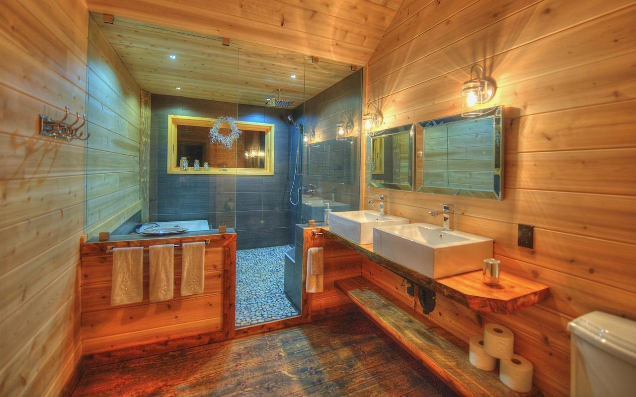 Les Bouleaux - Les Chalets Spa Canada 라말베 외부 사진
