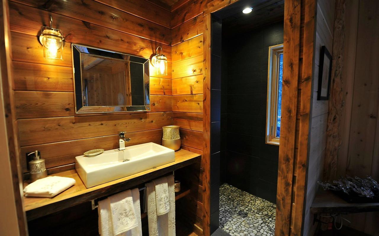 Les Bouleaux - Les Chalets Spa Canada 라말베 외부 사진