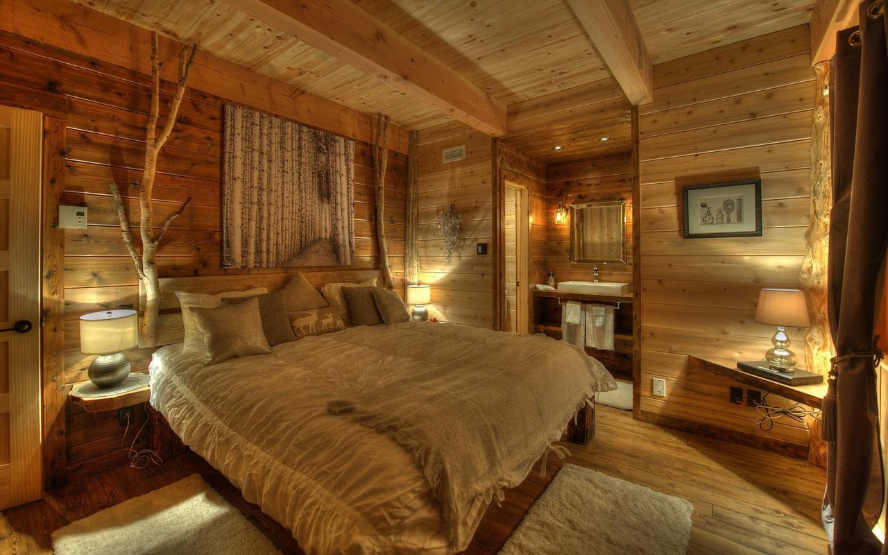 Les Bouleaux - Les Chalets Spa Canada 라말베 외부 사진